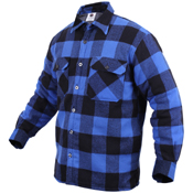 Ultra Force Mens Extra Heavyweight Buffalo Plaid Sherpa-Lined Flannel Shirts