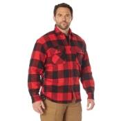 Ultra Force Mens Extra Heavyweight Buffalo Plaid Sherpa-Lined Flannel Shirts