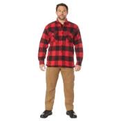 Ultra Force Mens Extra Heavyweight Buffalo Plaid Sherpa-Lined Flannel Shirts