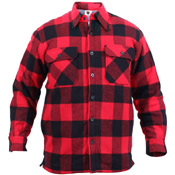 Ultra Force Mens Extra Heavyweight Buffalo Plaid Sherpa-Lined Flannel Shirts