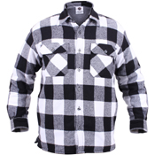 Ultra Force Mens Extra Heavyweight Buffalo Plaid Sherpa-Lined Flannel Shirts