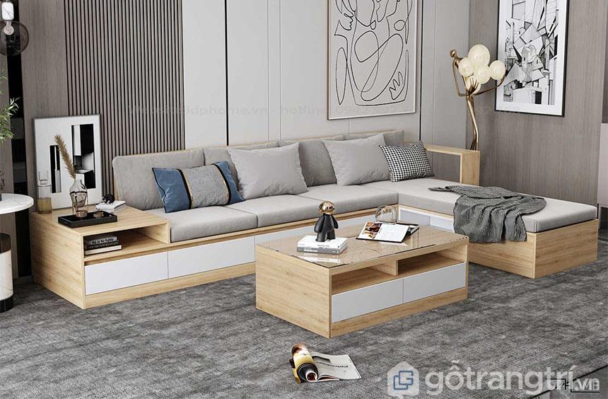 Bàn ghế gỗ sofa hiện đại