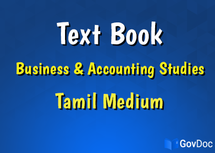 Business & Accounting Studies Text Book (Tamil Medium)