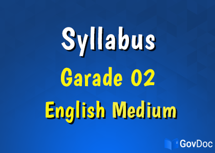 Grade 2 Syllabus (English Medium)