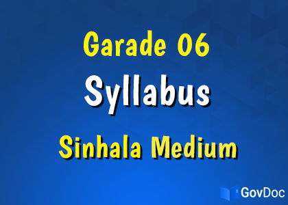 Grade 6 Syllabus (Sinhala Medium)