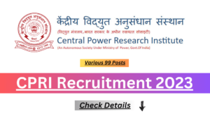 CPRI Recruitment 2023