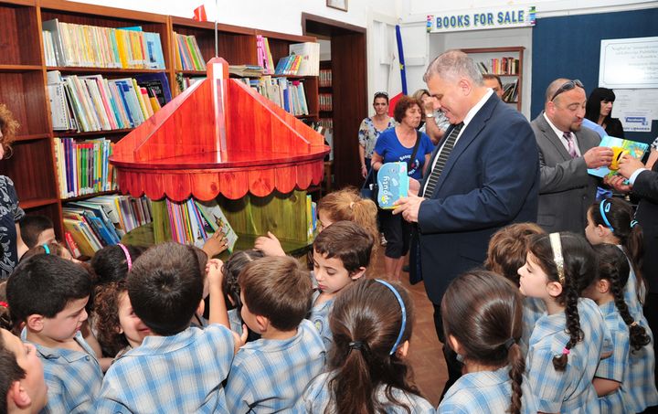 Minister for Gozo presents children's books to Gozo's Public Library