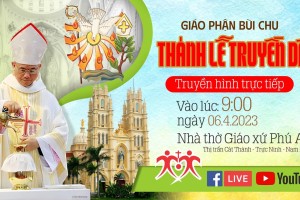 Thánh lễ Truyền Dầu Giáo phận Bùi Chu năm 2023