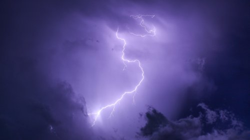 Purple Lightning Wallpaper - iPhone, Android & Desktop Backgrounds