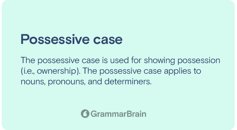 Possessive case