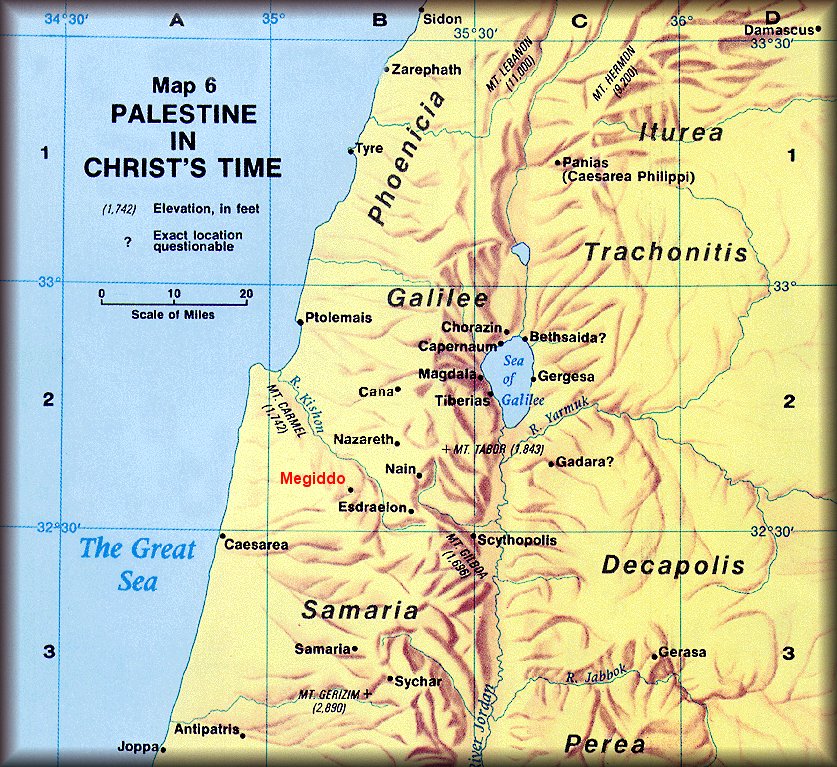 Armageddon Bible Map