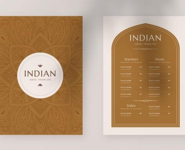 Indian Restaurant Menu Template