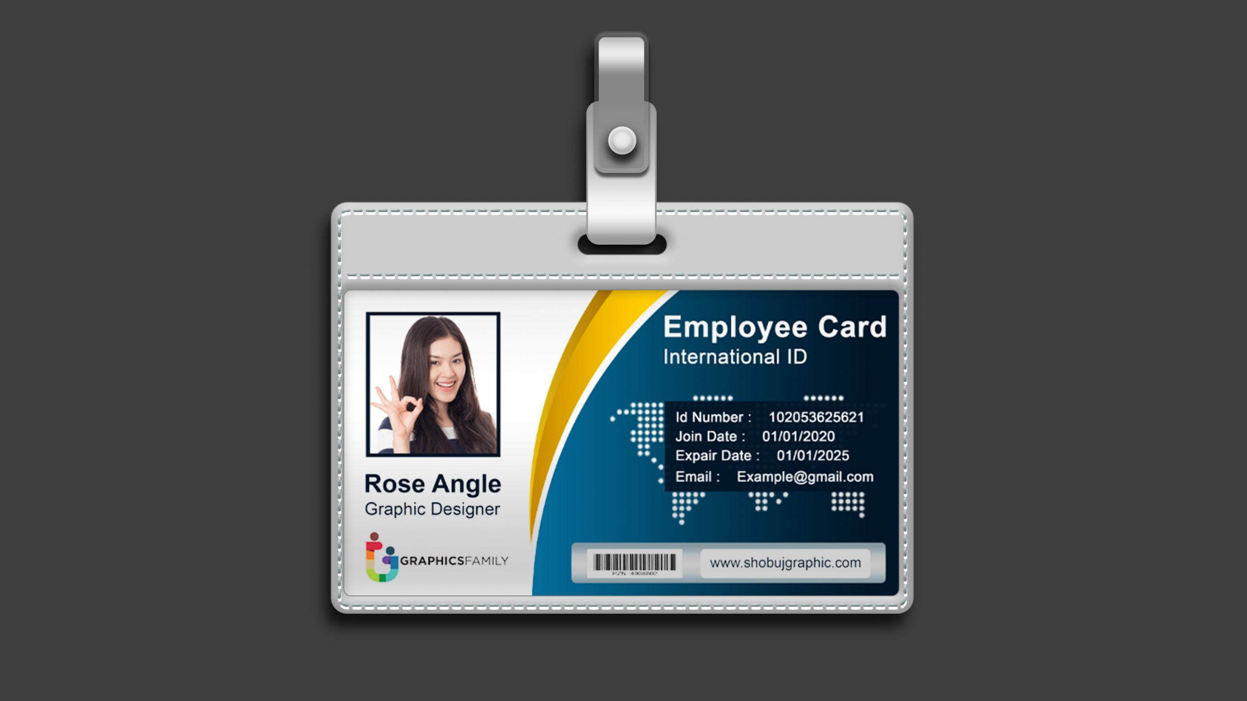 Employee id card template free download word - flightkol