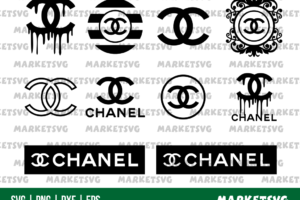 Chanel Logo Blood Drip SVG