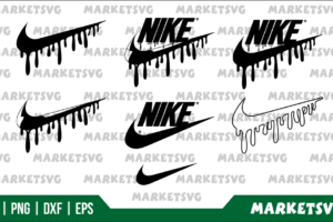 nike logo blood drip svg