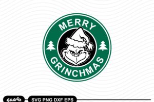 Merry Grinchmas Starbuks Logo SVG