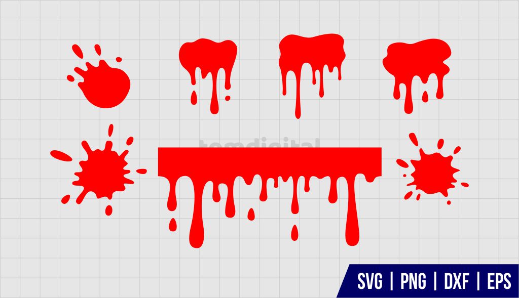 Simple Blood Splatter SVG