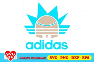 rick and morty adidas svg