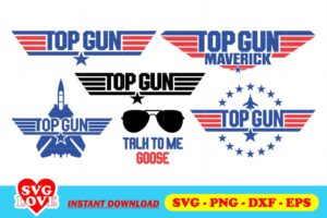 top gun svg bundle