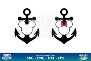 mickey head anchor svg