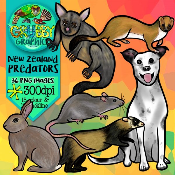 New Zealand Predators Clip Art