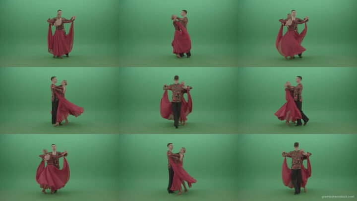 Man-and-woman-dancing-ballroom-dance-spinning-in-green-screen-studio-4k-Video-Footage-1920 Green Screen Stock