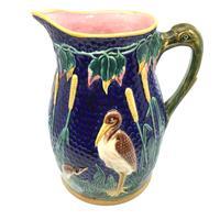 Large Majolica Pitcher