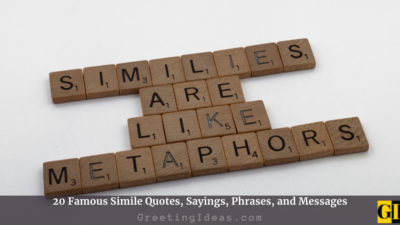 20 Famous Simile Quotes, Sayings, Phrases, and Messages