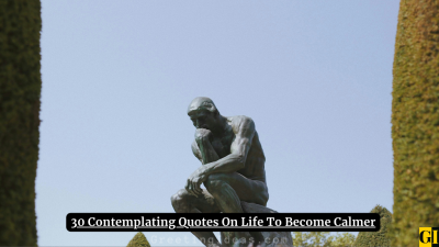 30 Contemplating Quotes On Life To Become Calmer