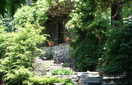 Terrace Stonework, photograph by Melissa Brown