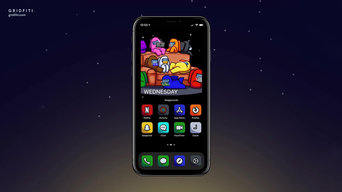 Among Us Gaming iOS 14 Design