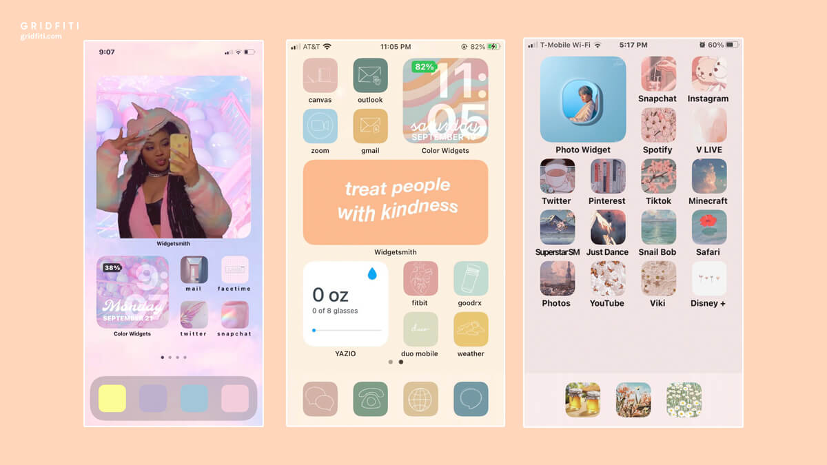 Pastel Aesthetic iPhone Home Screen Ideas