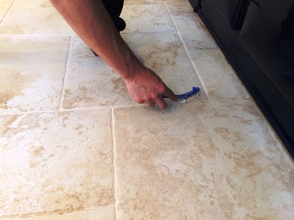 Kitchen Grout Cleaning