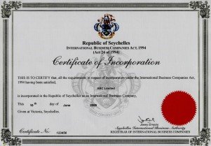 Seychelles_certificate of incorporation.pdf Page: 1