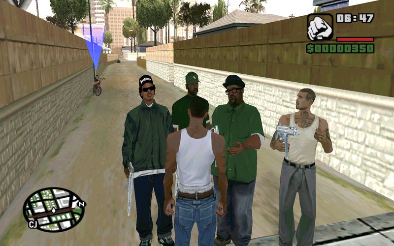 GTA San Andreas Cesar, Big Smoke and Sweet Guards v2 (Added Ryder) Mod ...