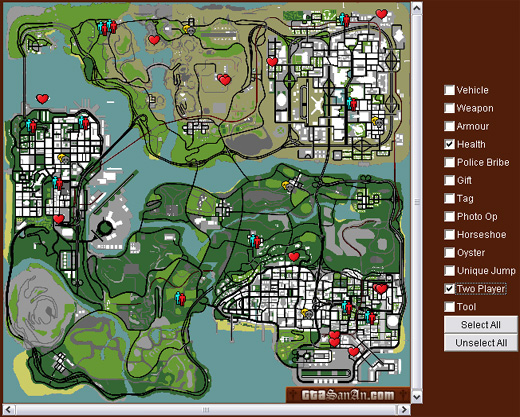 SAM - The San Andreas Java Map – GTANet.com