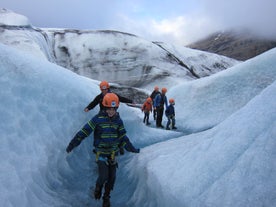 A glacier hike is a fun for the whole family.