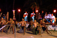 Traditional Chamorro dancers and show at Tumon Hotel.