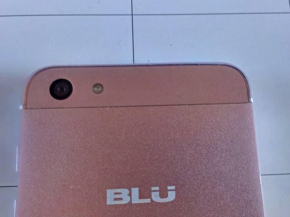 Replacing the Battery on a BLU Vivo 5, Remove the top cover.: step 2, image 1 of 3