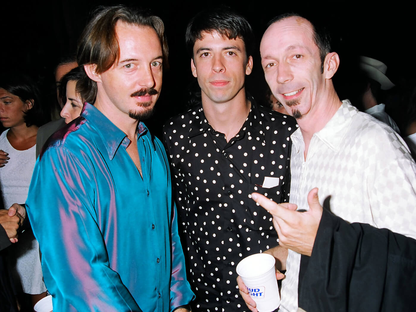 Butch Vig, Dave Grohl and Steve Marker