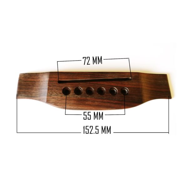 Acoustic guitar bridge by Guitar Anatomy