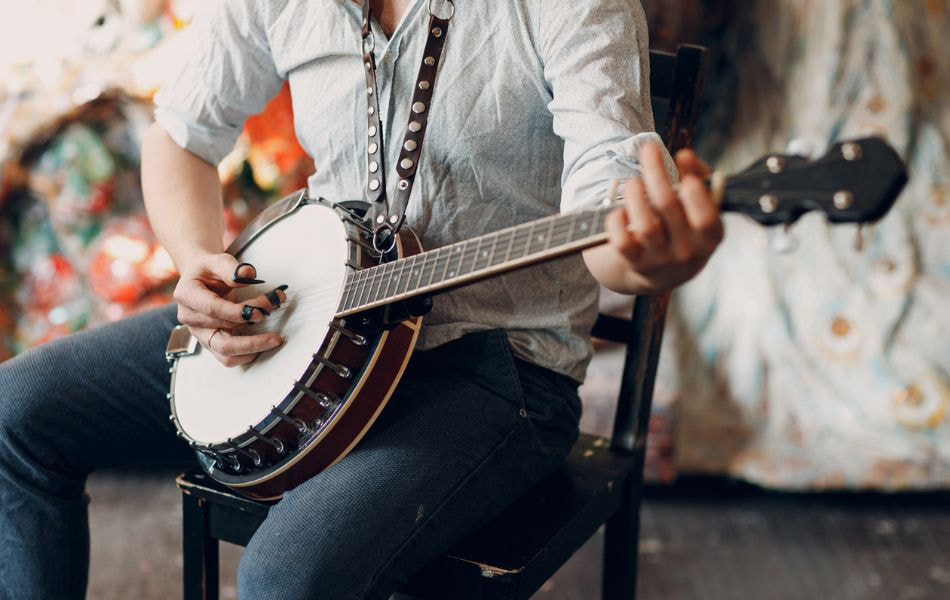 Introduction D7 chord on banjo