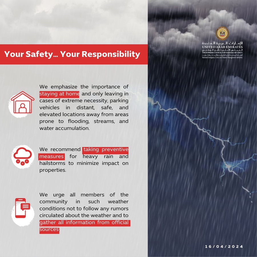 Driving in the rain: Dubai Police's 7 tips for keeping safe