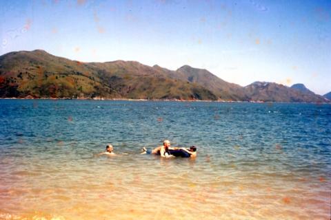 Swimming at Castle Peak