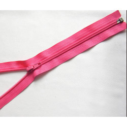 plastic coil zip - fuchsia -60cm