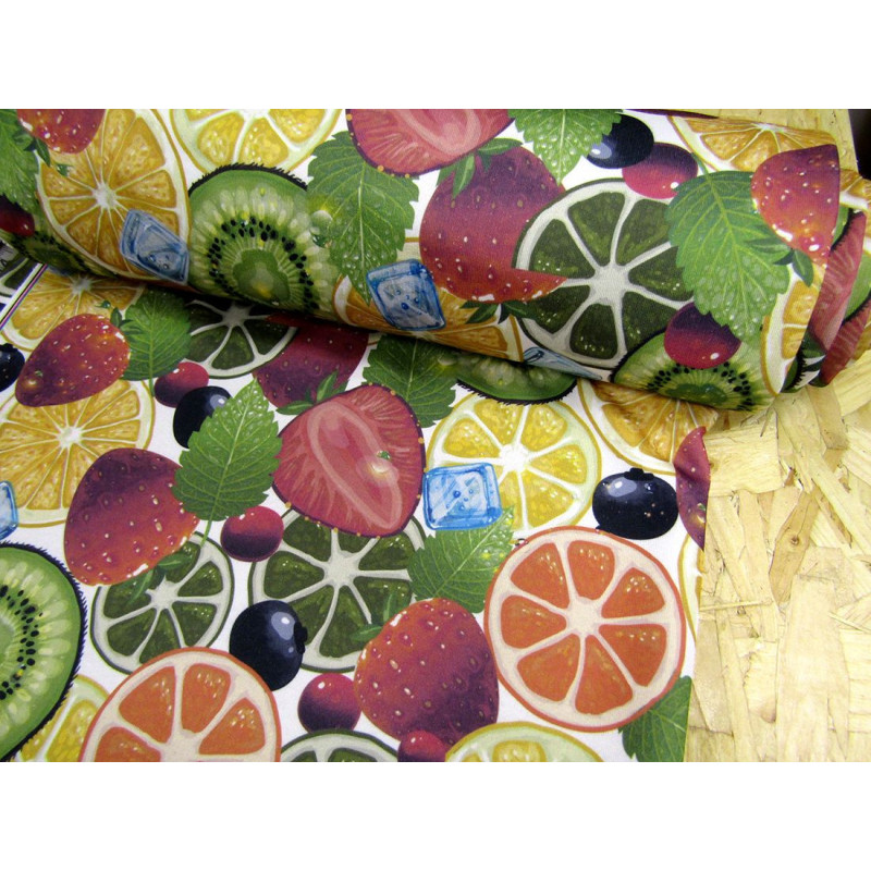 Colorful fruits  - French terry jersey