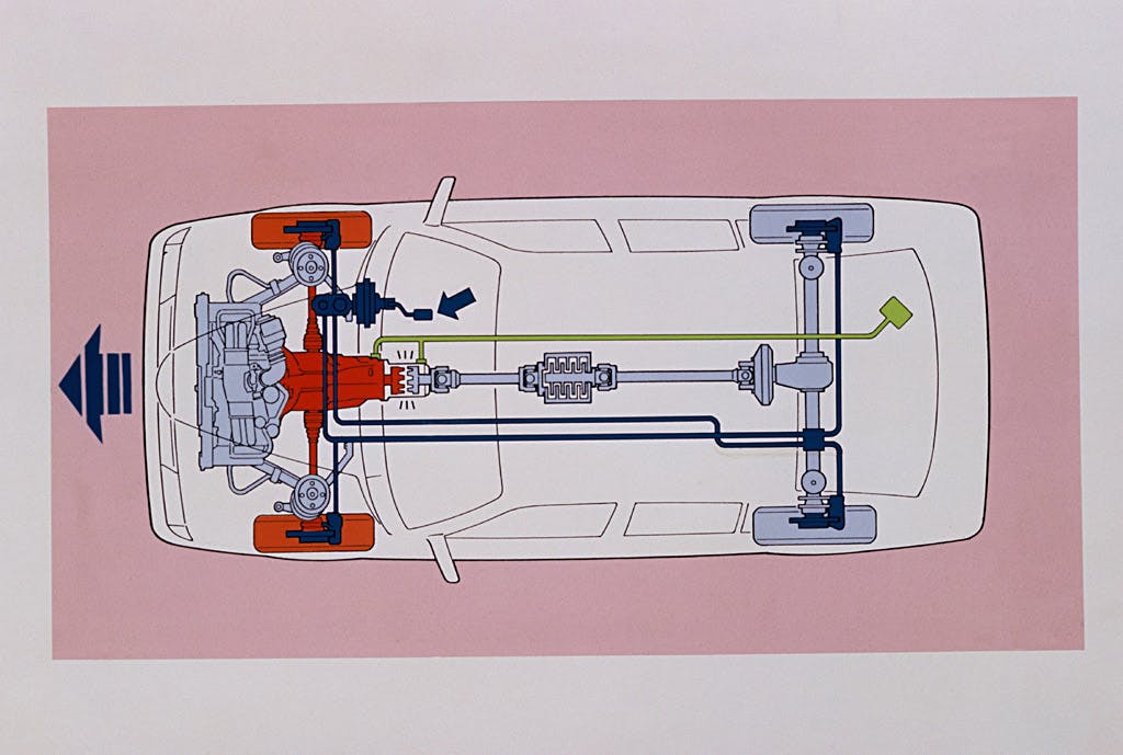 Alfa Romeo 33 driveline graphic