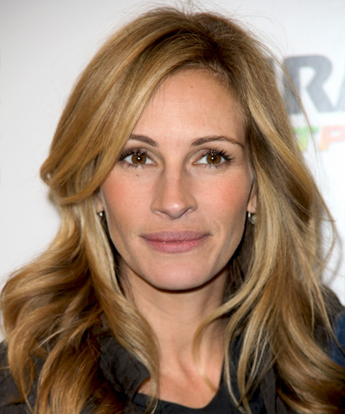 Julia Roberts Long Wavy    Blonde   Hairstyle   with Light Blonde Highlights