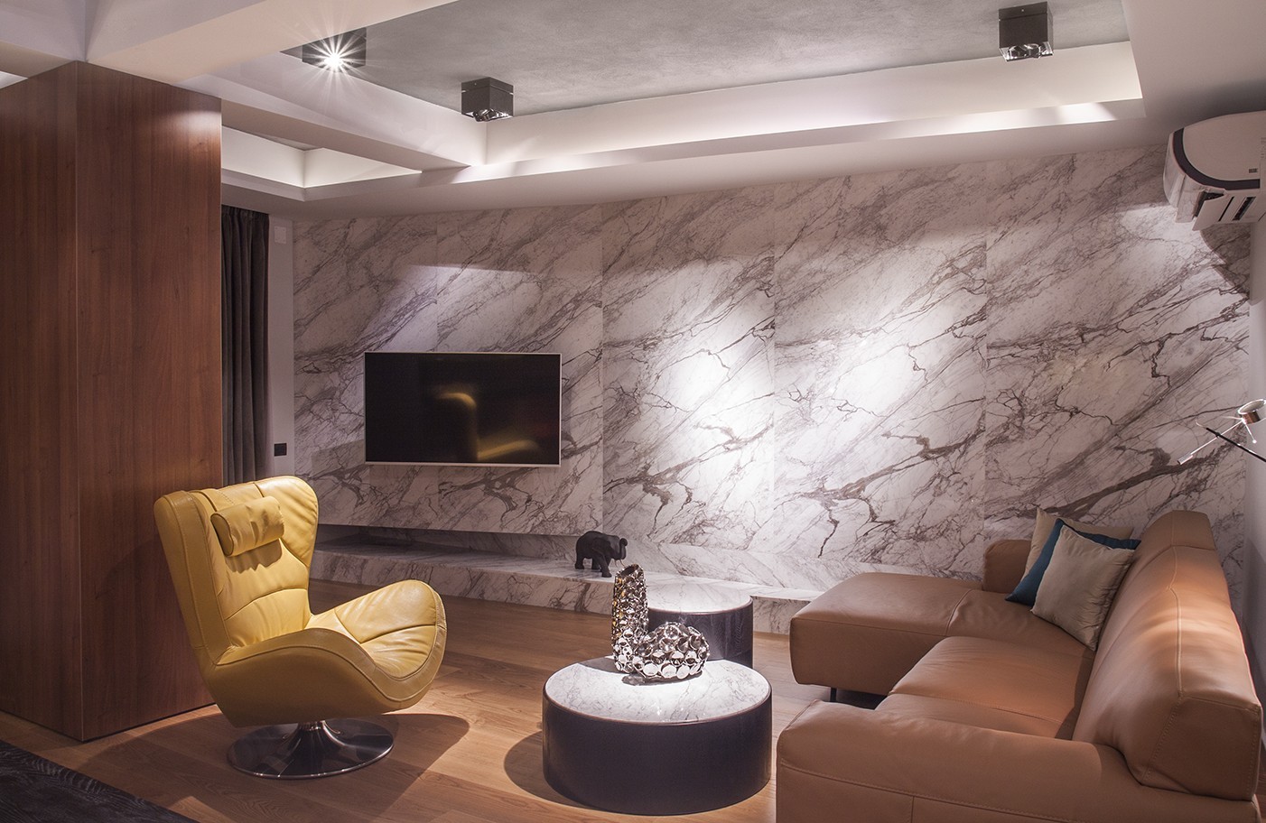 Decorating By Natural Stone For Beautiful Living Room...