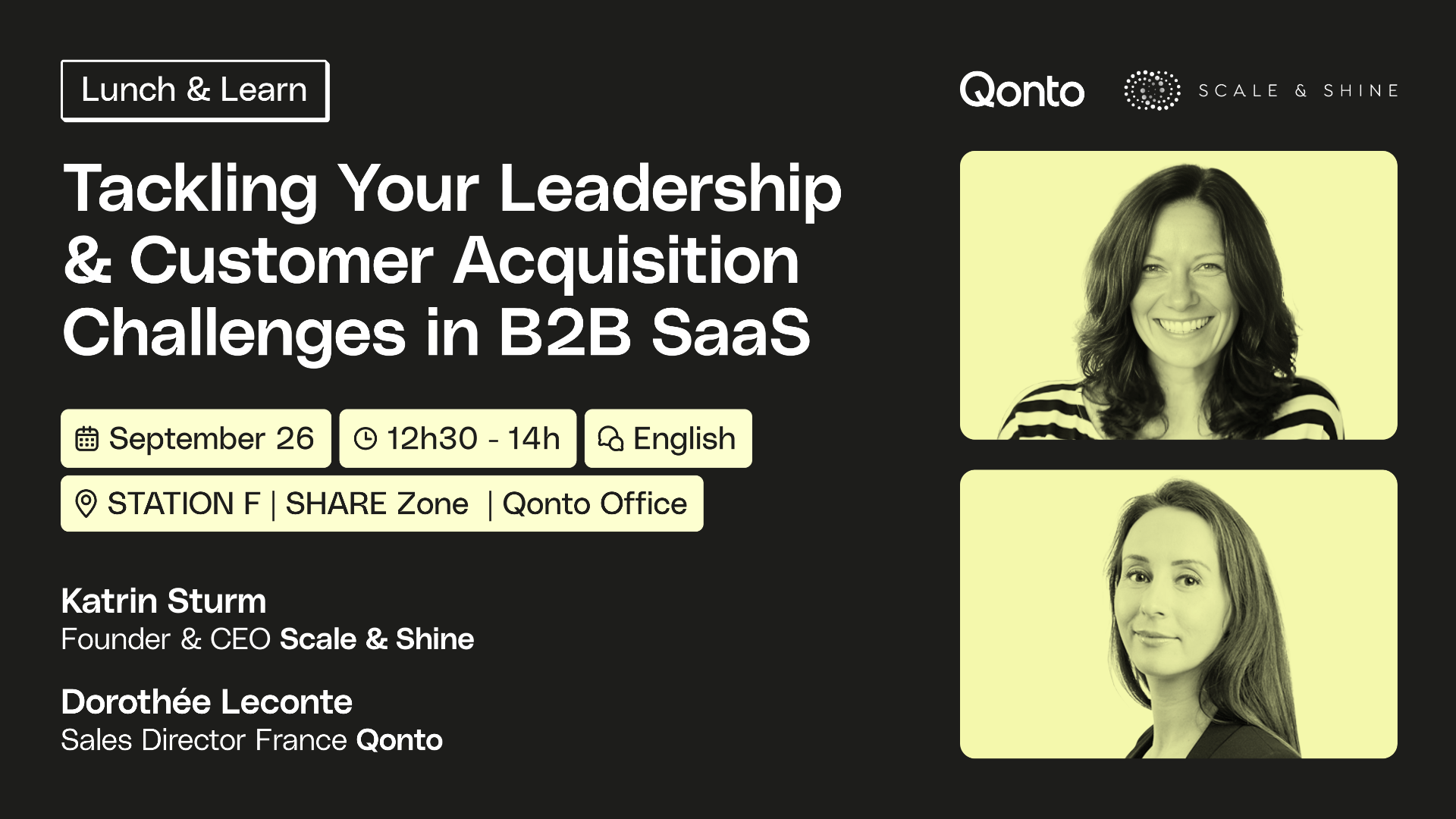 Thumbnail for event Lunch & Learn Roundtable: Tackling Your Leadership & Customer Acquisition Challenges in B2B SaaS